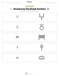 Uluslararası Paralimpik Komitesi yazdırılabilir çalışma sayfası önizlemesi