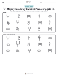 Podgląd drukowalnego arkusza ćwiczeń Międzynarodowy Komitet Paraolimpijski