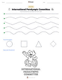 International Paralympic Committee printable worksheet preview