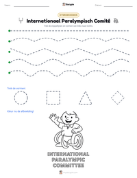 Internationaal Paralympisch Comité afdrukbare werkblad voorbeeld