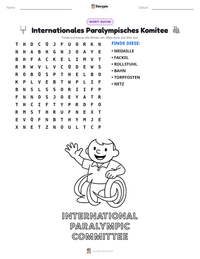 Internationales Paralympisches Komitee druckbare Arbeitsblatt Vorschau