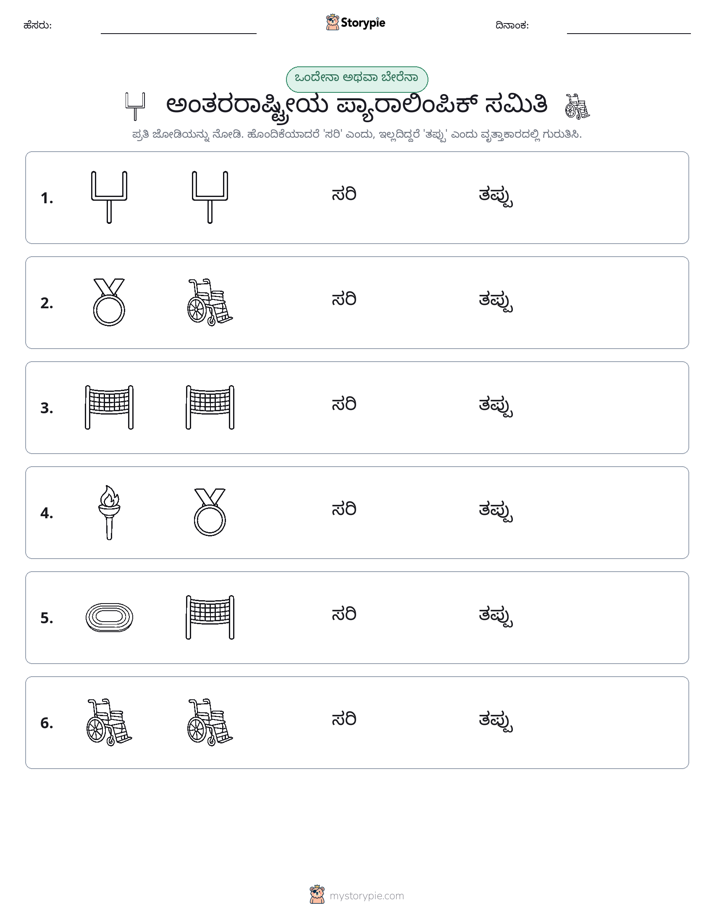 ಒಂದೇ ಅಥವಾ ವಿಭಿನ್ನ