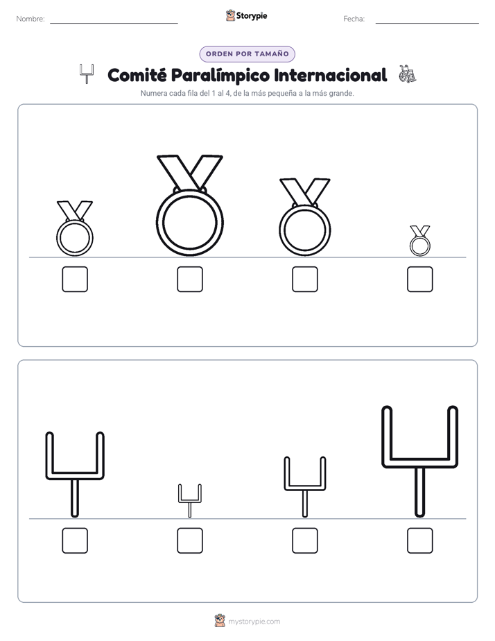 Orden de Tamaños