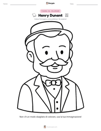 Anteprima della scheda stampabile di Henry Dunant