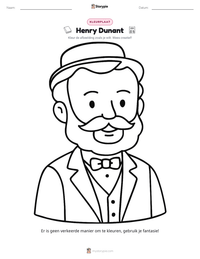Henry Dunant afdrukbare werkblad voorbeeld