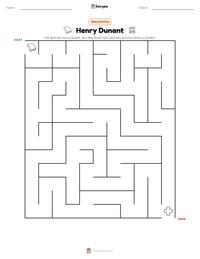 Henry Dunant druckbare Arbeitsblatt Vorschau