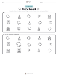 Henry Dunant druckbare Arbeitsblatt Vorschau