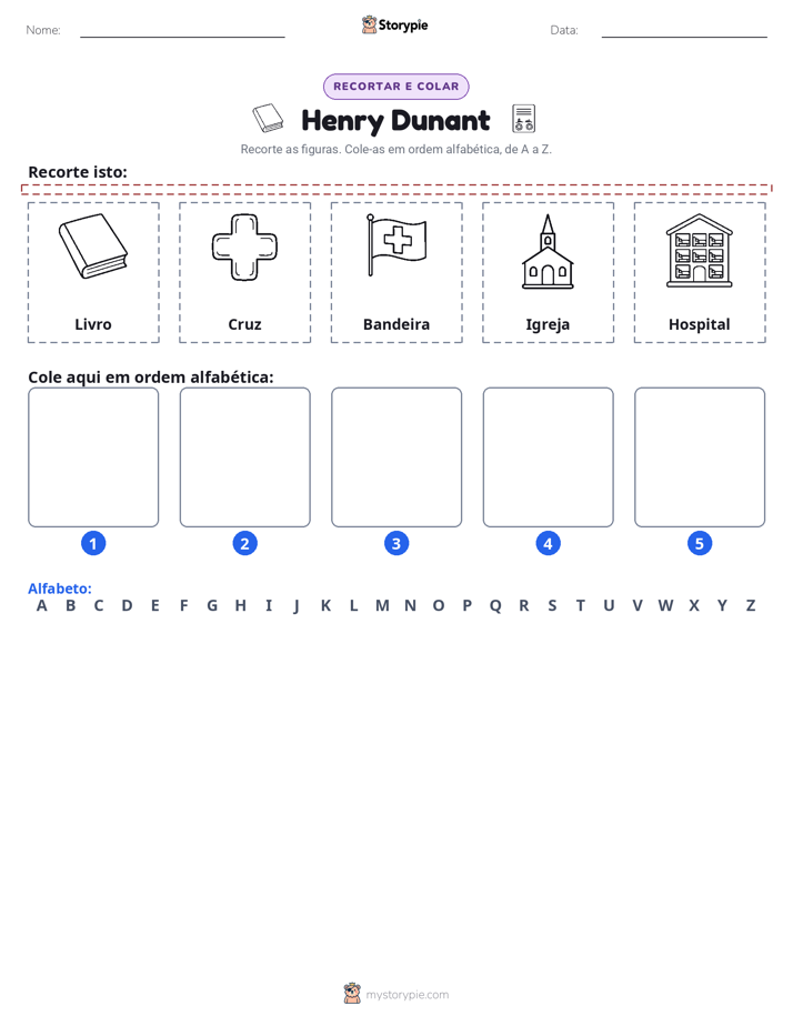 Recortar & Colar Alfabeto