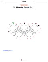 Aperçu de la feuille de travail imprimable Pierre de Coubertin