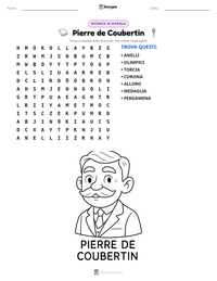 Anteprima della scheda stampabile di Pierre de Coubertin