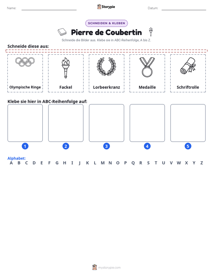 Schneiden & Einfügen Alphabet