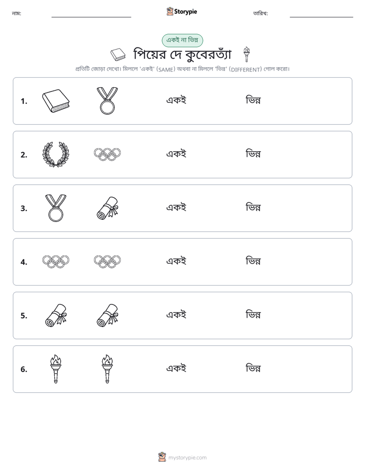 একই বা ভিন্ন