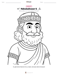 Nebukadnezar II. druckbare Arbeitsblatt Vorschau