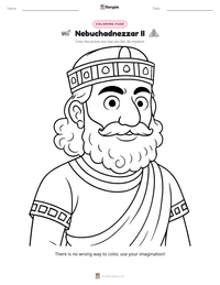 Nebuchadnezzar II printable worksheet preview