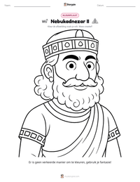 Nebukadnezar II afdrukbare werkblad voorbeeld