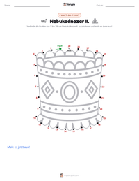 Nebukadnezar II. druckbare Arbeitsblatt Vorschau