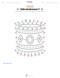 Nebuchadnezzar II printable worksheet preview