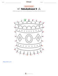 Nebukadnezar II afdrukbare werkblad voorbeeld