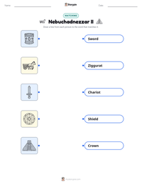 Nebuchadnezzar II printable worksheet preview