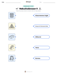 Podgląd drukowalnego arkusza ćwiczeń Nabuchodonozor II
