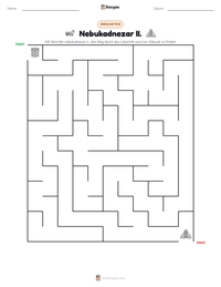 Nebukadnezar II. druckbare Arbeitsblatt Vorschau