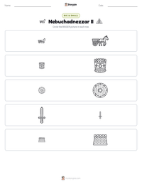 Nebuchadnezzar II printable worksheet preview