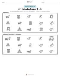 Nebukadnezar II afdrukbare werkblad voorbeeld