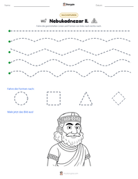 Nebukadnezar II. druckbare Arbeitsblatt Vorschau