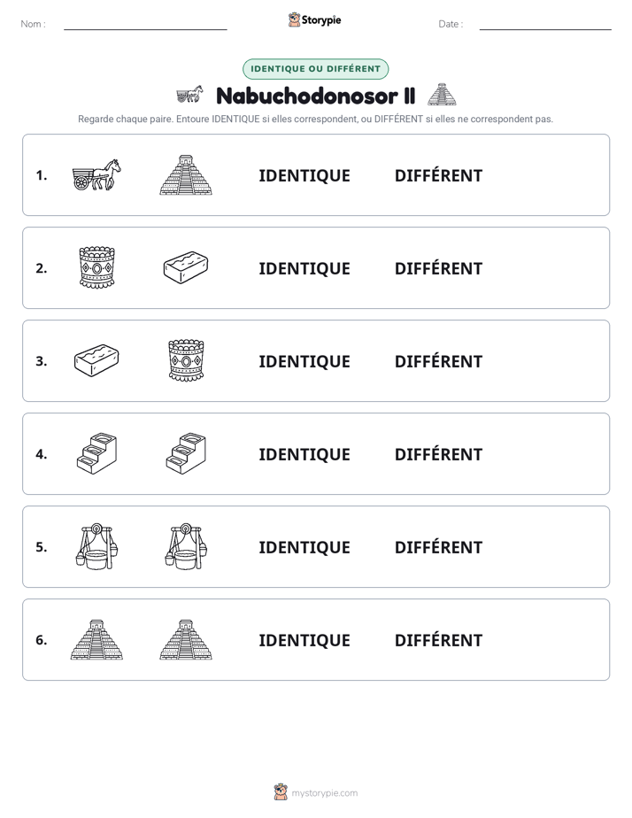 Identique ou Différent