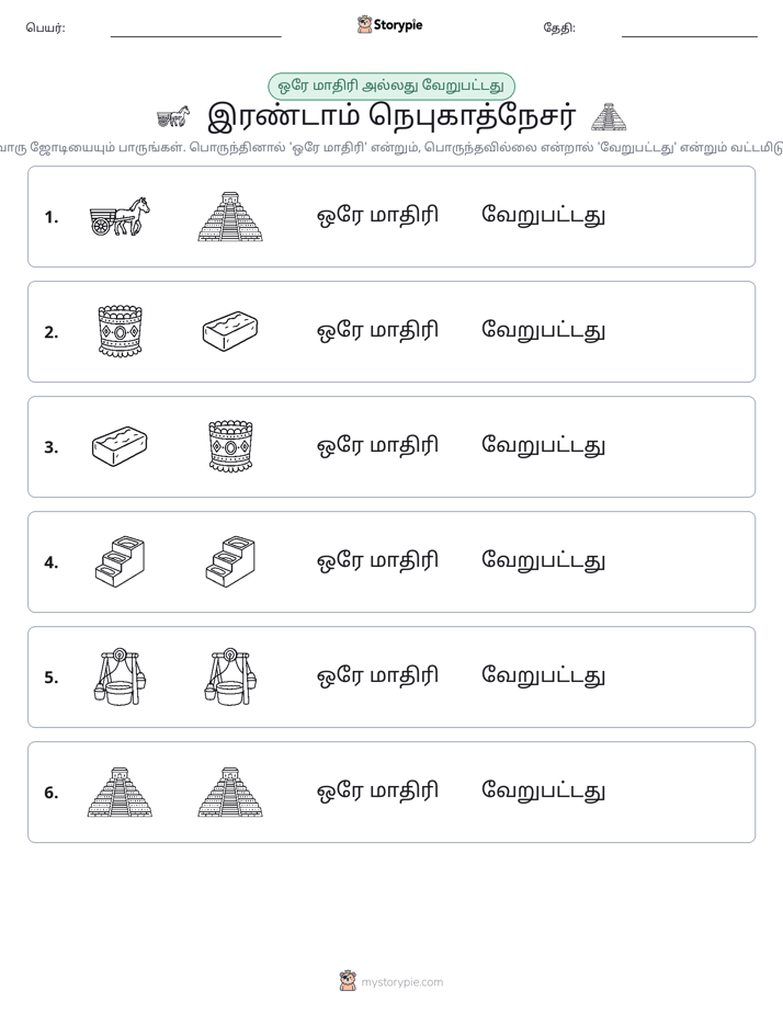 அதே அல்லது மாறுபட்டது