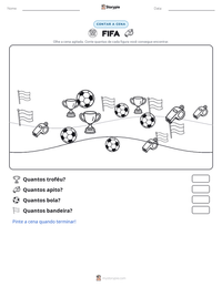 Prévia da folha de atividades imprimível FIFA