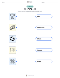 FIFA druckbare Arbeitsblatt Vorschau