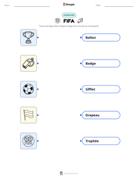 Aperçu de la feuille de travail imprimable FIFA