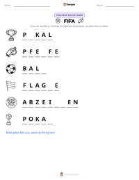 FIFA druckbare Arbeitsblatt Vorschau