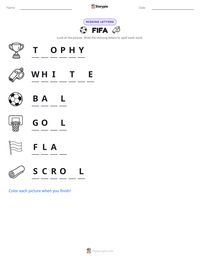 FIFA printable worksheet preview