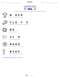 FIFA afdrukbare werkblad voorbeeld