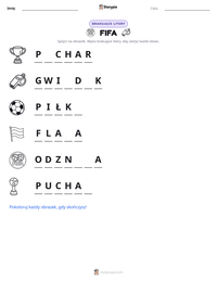 Podgląd drukowalnego arkusza ćwiczeń FIFA