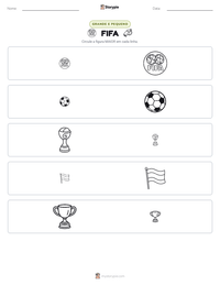 Prévia da folha de atividades imprimível FIFA