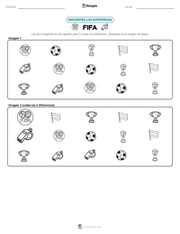 Vista previa de la hoja de trabajo imprimible de FIFA