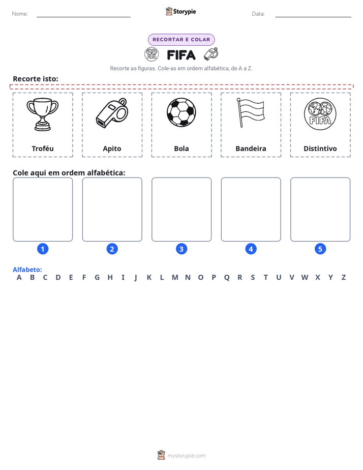 Recortar & Colar Alfabeto