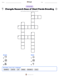 Chengdu Research Base of Giant Panda Breeding printable worksheet preview