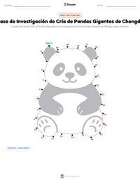 Vista previa de la hoja de trabajo imprimible de Base de Investigación de Cría de Pandas Gigantes de Chengdu