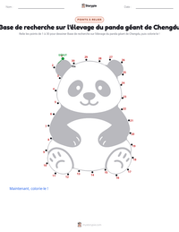 Aperçu de la feuille de travail imprimable Base de recherche sur l'élevage du panda géant de Chengdu