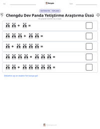 Chengdu Dev Panda Yetiştirme Araştırma Üssü yazdırılabilir çalışma sayfası önizlemesi