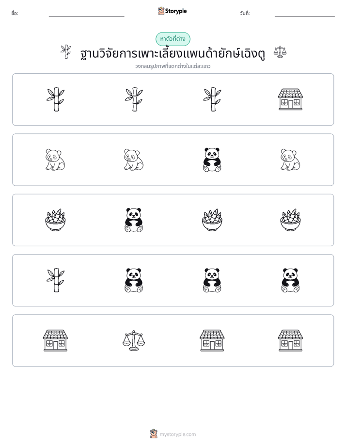 ตัวที่แตกต่าง