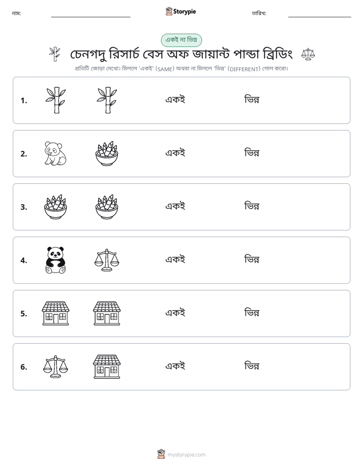 একই বা ভিন্ন