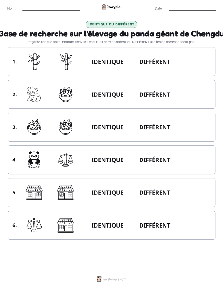 Identique ou Différent