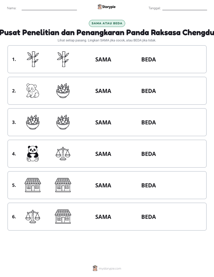 Sama atau Berbeda