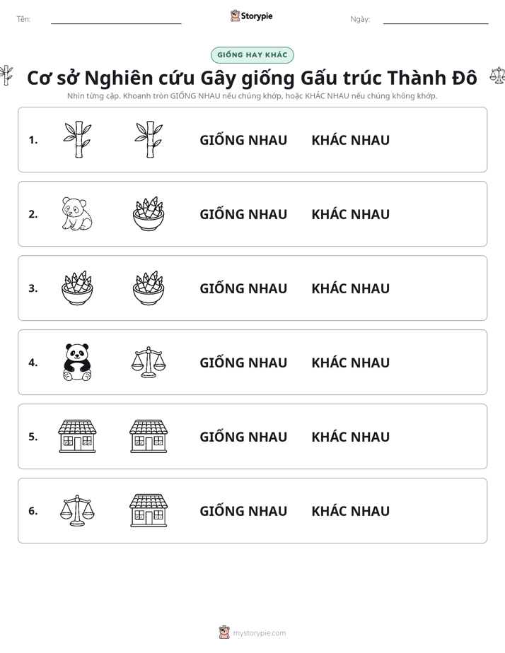 Giống Hay Khác