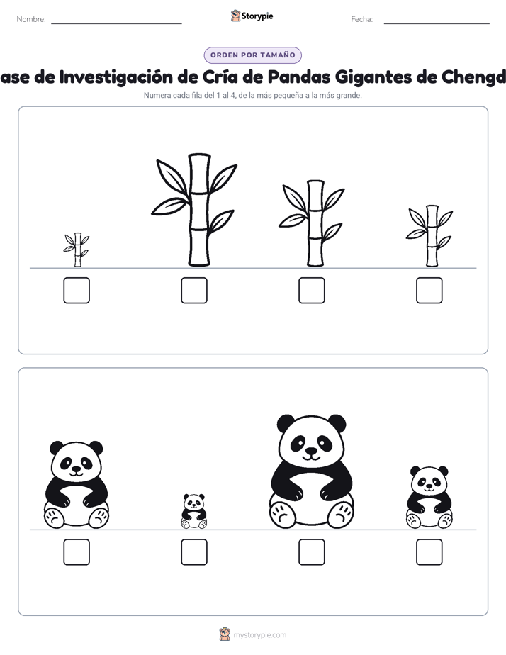 Orden de Tamaños
